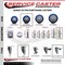 Service Caster 35 Inch Blue Polyurethane Swivel 34 Inch Threaded Stem Caster Set with Total Lock Brake SCC-TSTTL20S3514-PPUB-BLUE-34212-4 - alternate 4